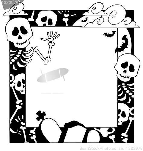 Image of Frame with Halloween topic 4