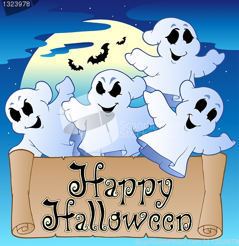 Image of Theme with Happy Halloween banner 2
