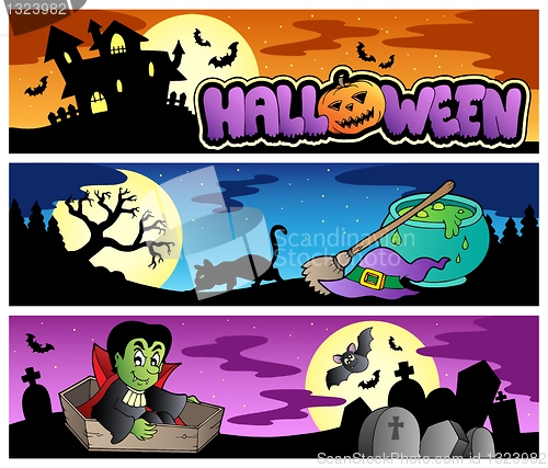 Image of Halloween banners set 3