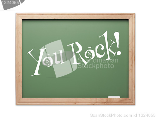 Image of You Rock! Green Chalk Board Kudos Series