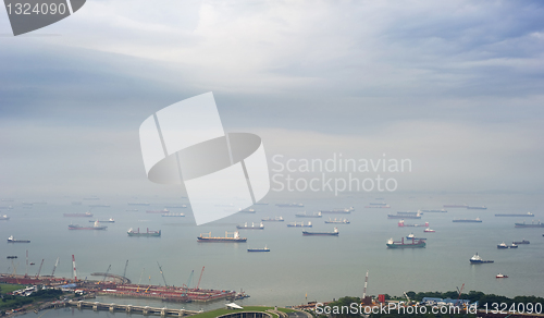 Image of Singapore harbor