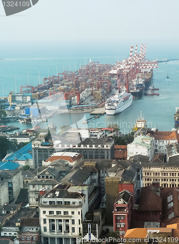 Image of Colombo harbor