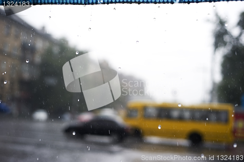 Image of Traffic in the rain