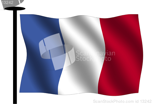 Image of Waving French flag