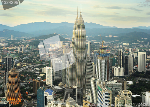 Image of Kuala Lumpur at sunset