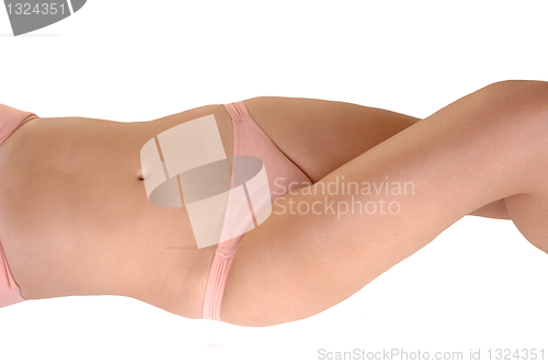 Image of Girl lying in bikini.