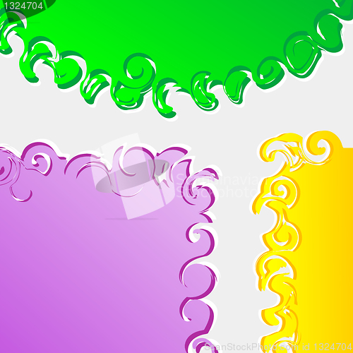 Image of colorful speech bubble vector background