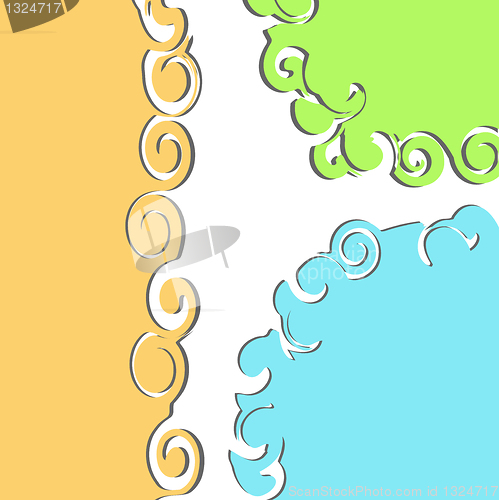 Image of Colorful bubbles for speech backgrounds