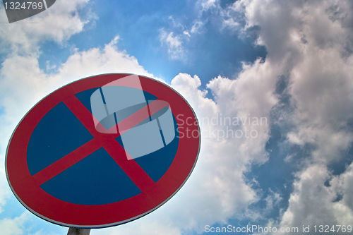 Image of Traffic sign of no stopping