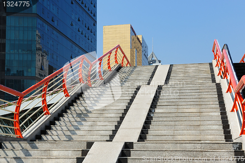 Image of Stairs to footbridge