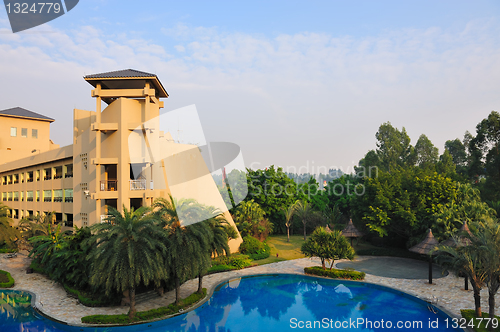 Image of Hotel and swimming pool