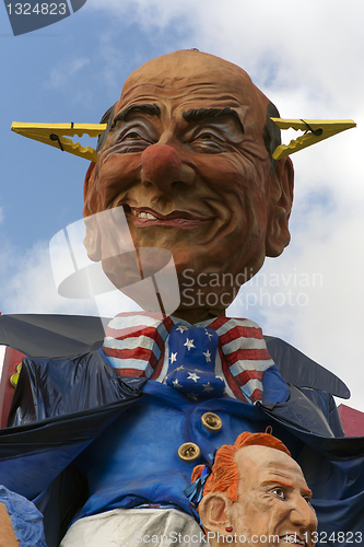 Image of Carnival of Viareggio: caricature of Berlusconi