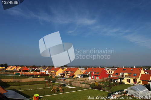 Image of Colorful semi-detached houses