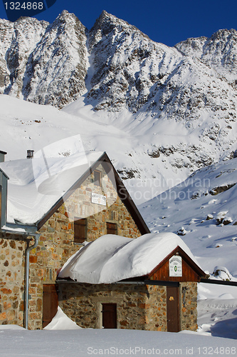 Image of Winter mountain hut