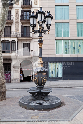 Image of Barcelona Spain Fountain Gutters