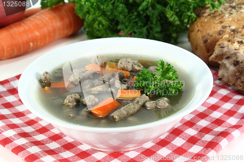 Image of liver spaetzle soup