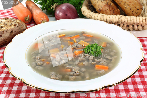 Image of liver spaetzle soup