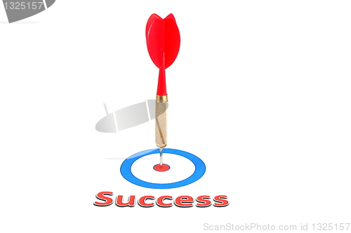 Image of success concept with dart arrow