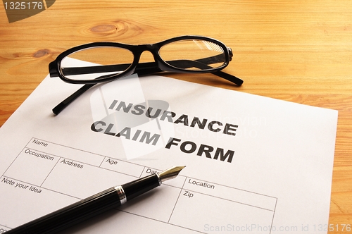 Image of insurance claim form