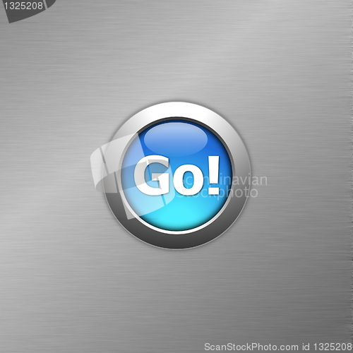 Image of blue go button