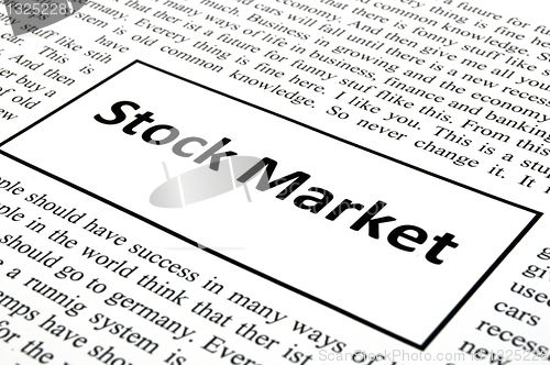 Image of stock market