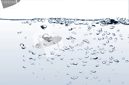 Image of fresh water with bubbles