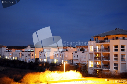 Image of city and sky at night