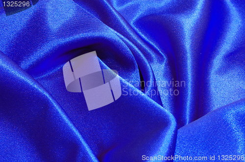 Image of blue satin background