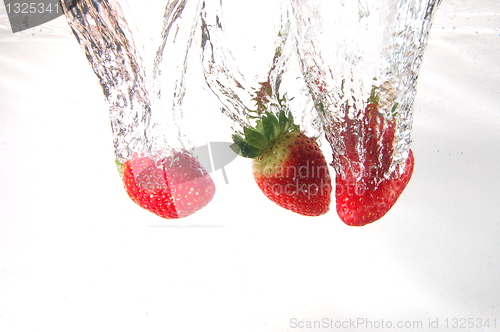 Image of strawberry splash