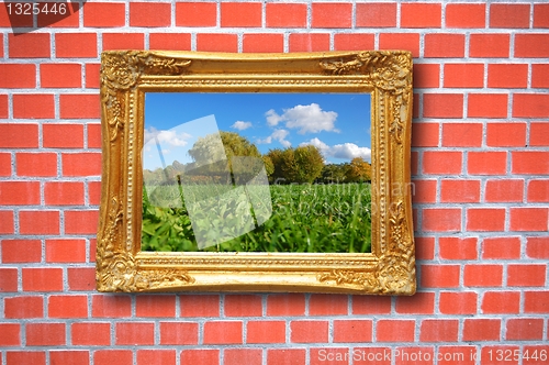 Image of painting in image frame