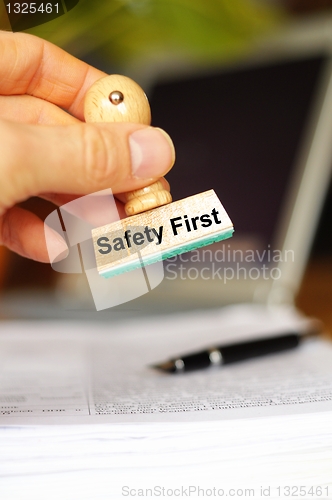 Image of safety first