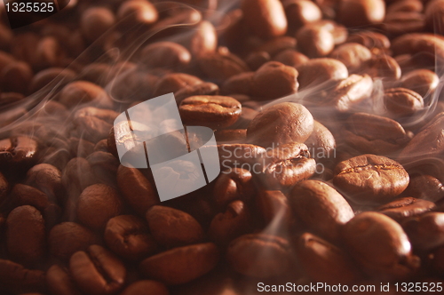 Image of hot coffee for breakfast