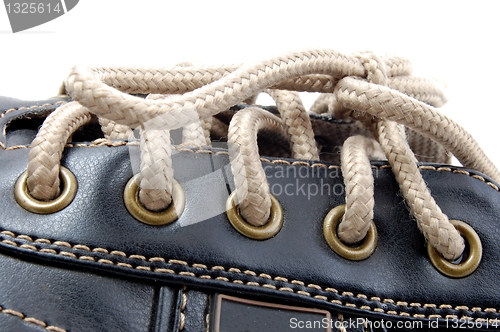 Image of macro of a shoe