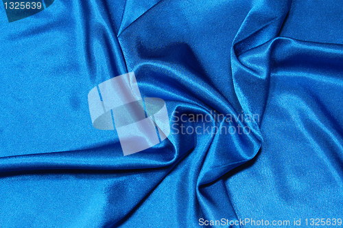 Image of blue satin background