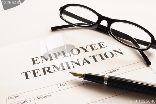 Image of employee termination