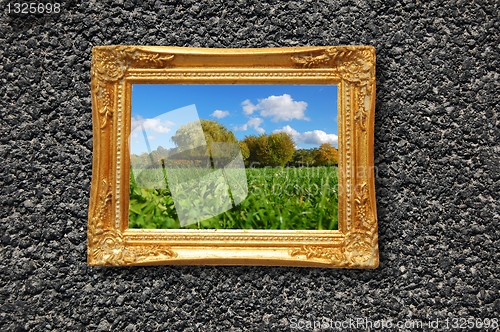 Image of painting in image frame
