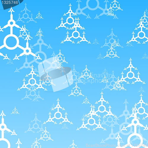 Image of blue winter background
