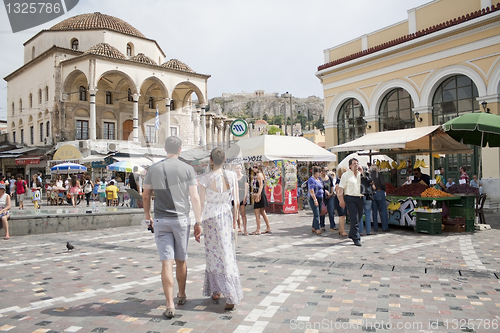 Image of Monastiraki Square in Athens, Greece