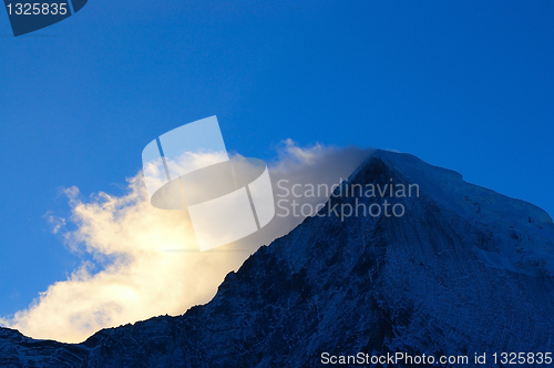 Image of Snowy Mountains at dawn