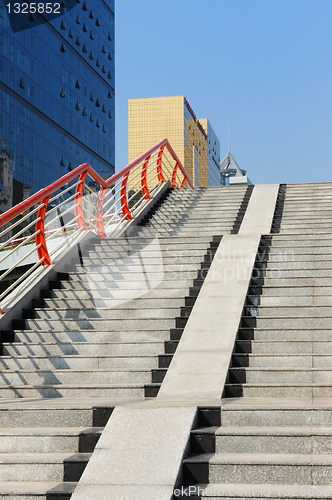 Image of Stairs to footbridge