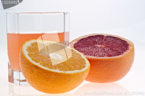 Image of Grapefruit, orange and juice