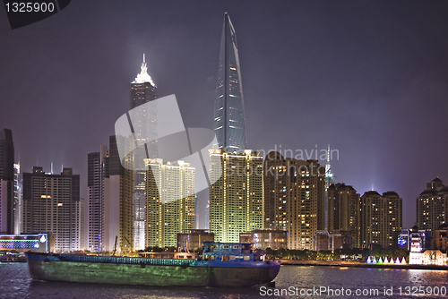 Image of Shanghai Night View On Financial Center