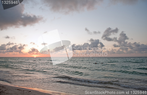 Image of Ocean sunset