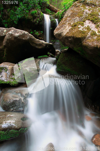 Image of rushing waterfall