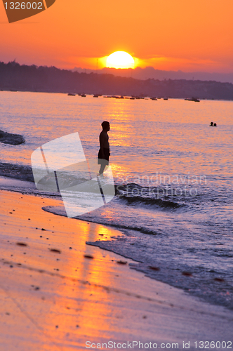 Image of Sunrise on beach