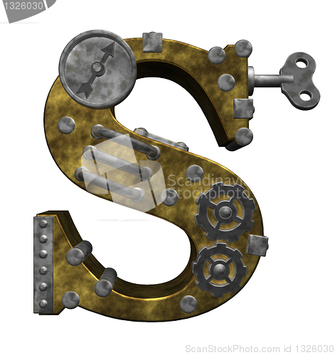Image of steampunk letter s