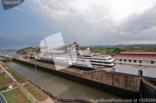 Image of Panama canal Miraflores locks