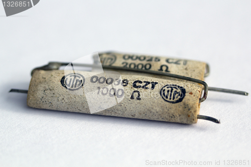 Image of Old ceramic resistors