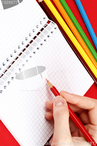 Image of Pencil and agenda