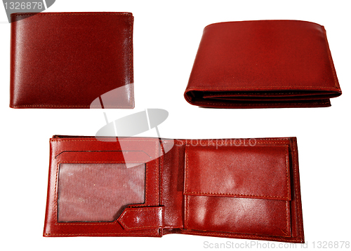 Image of Brown leather wallet